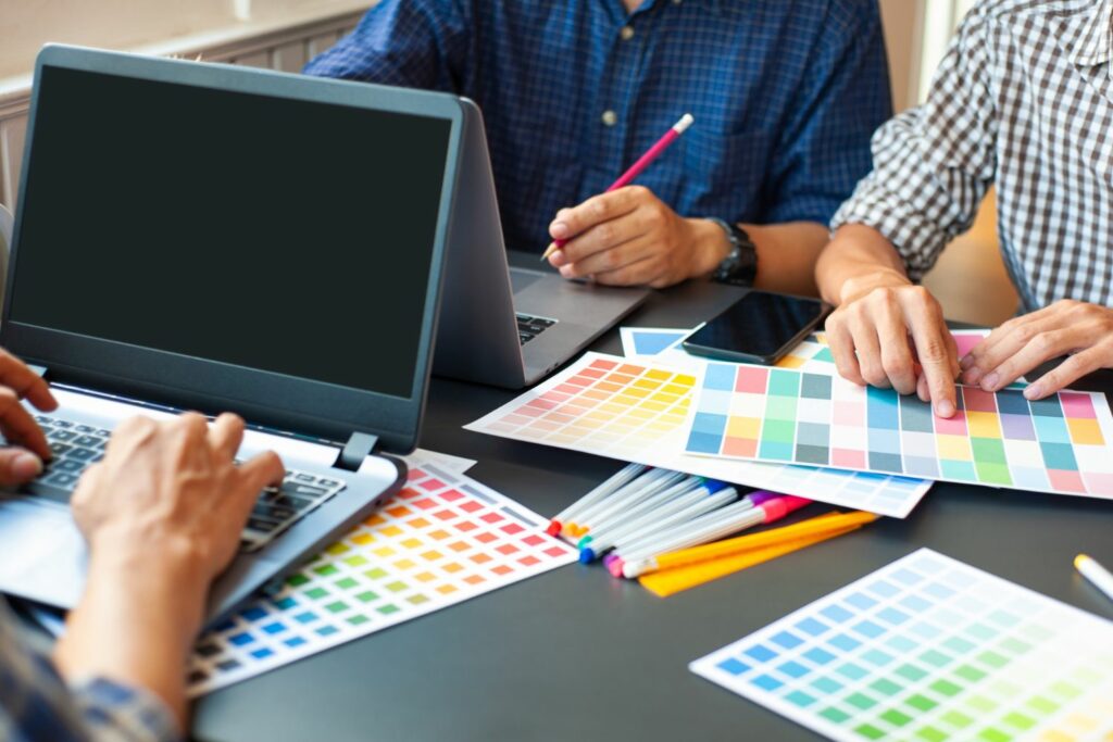 Grafikdesign Website Farben