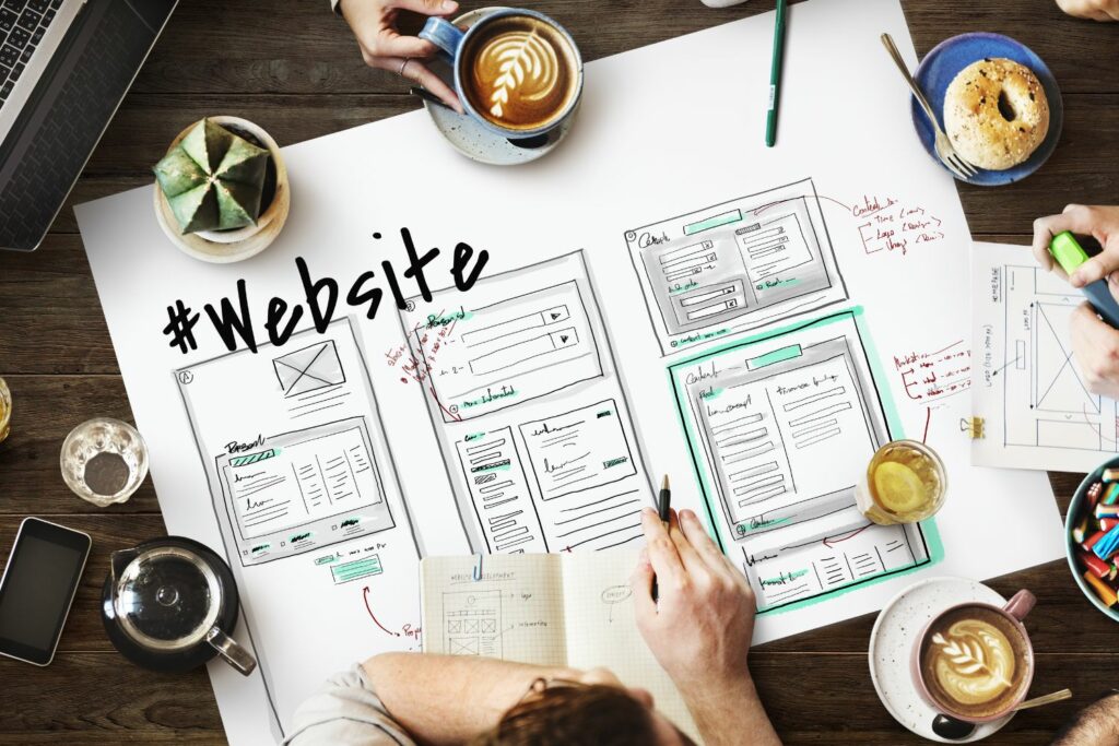 Grafikdesign Website Hierarchien